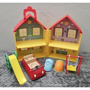 Peppa Pig Toy Bundle House with Accessories Car Slide Swing Sleeping Beds
